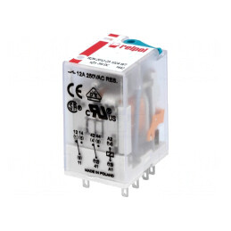 Releu Electromagnetic DPDT 24VDC 24A | Electronic-mag.ro | Componente Electronice