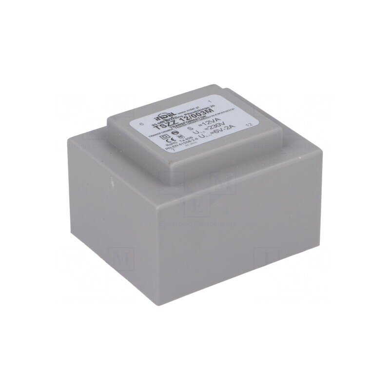 Transformator încapsulat 12VA 230V 6V 2A PCB | Electronic-mag.ro | Componente Electronice