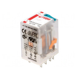 Releu electromagnetic 12VDC DPDT 24A | Electronic-mag.ro | Componente Electronice
