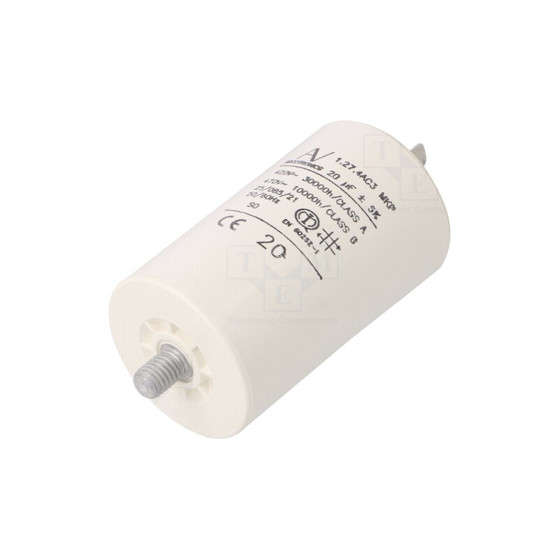 Condensator pentru Motoare 20uF 470VAC | Electronic-mag.ro | Componente Electronice