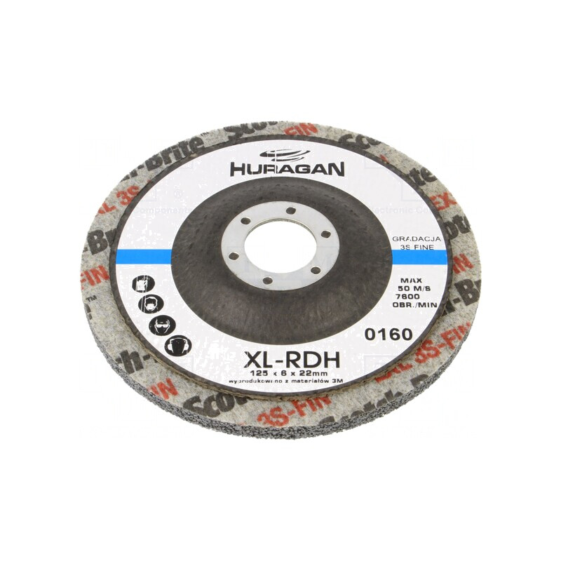 Disc de Șlefuire 125mm 22mm Orificiu | Electronic-mag.ro | Componente Electronice
