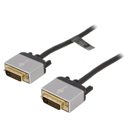 Cablu DVI-D 1.5m Negru | Electronic-mag.ro | Componente Electronice