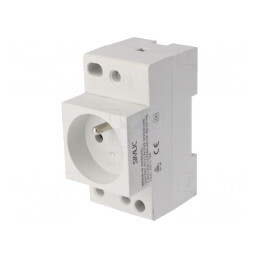 Conector Alimentare AC Mamă 250VAC 16A pentru Șină DIN | Electronic-mag.ro | Componente Electronice
