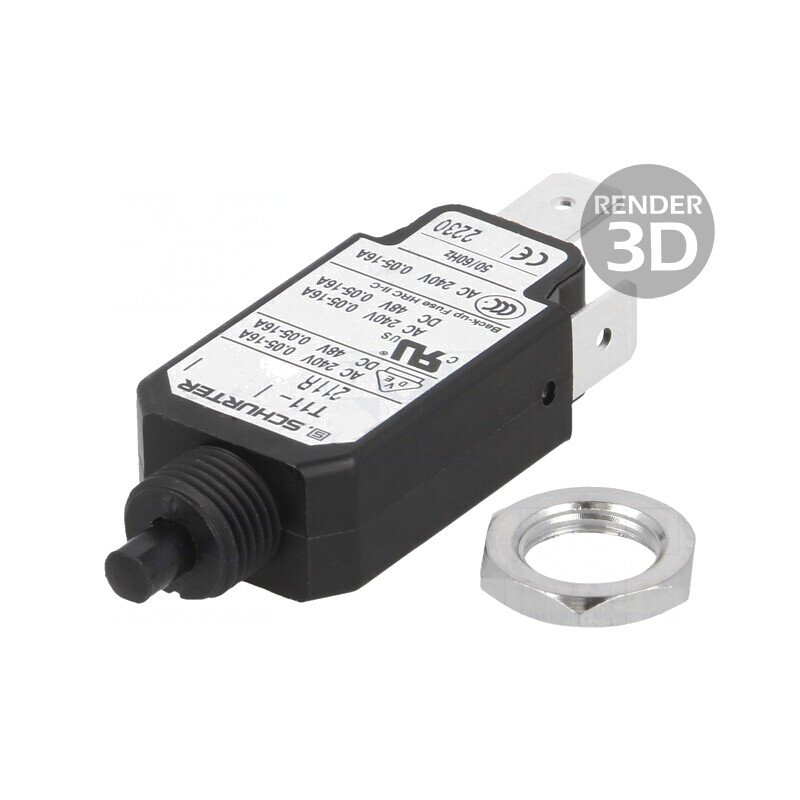Întrerupător de Supracurent 8A SPST 240VAC 48VDC | Electronic-mag.ro | Componente Electronice