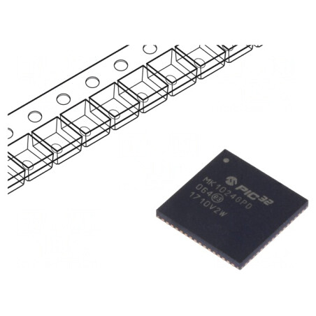 Microcontroler PIC32 1024kB 8MHz SMD QFN64 | Electronic-mag.ro | Componente Electronice