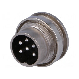 Conector M16 6-PIN 5A 300V IP40 | Electronic-mag.ro | Componente Electronice