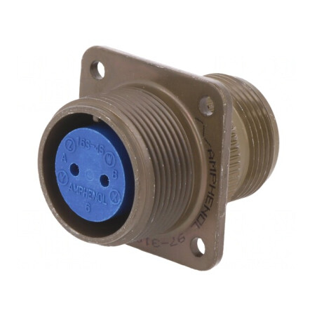 Conector Circular din Aluminiu 16S 97 Oliv | Electronic-mag.ro | Componente Electronice