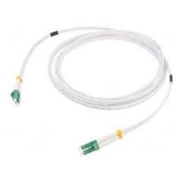 Patch Cord Fibră Optică OS2 LC/APC 1m Alb