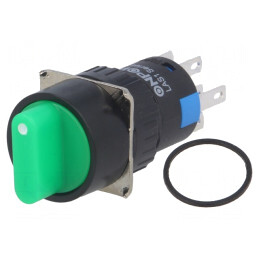 Comutator rotativ 3 poziții 3A 220VAC 2A 24VDC | Electronic-mag.ro | Componente Electronice