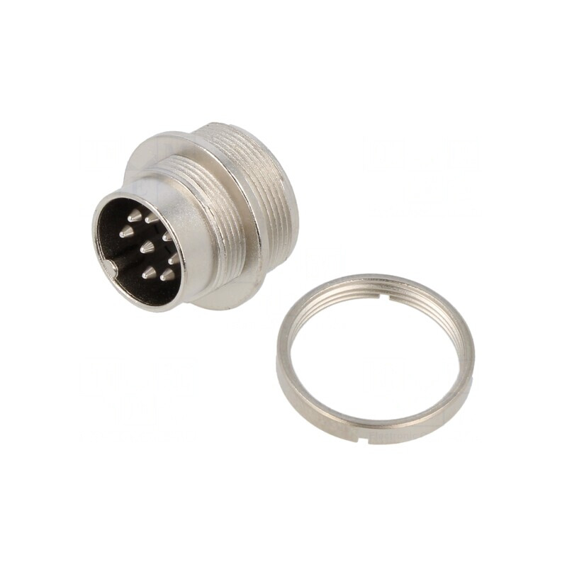 Conector M16 Soclu Tată 8 Pin 5A 32V IP40 | Electronic-mag.ro | Componente Electronice