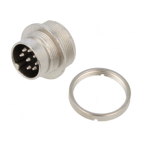 Conector M16 Soclu Tată 8 Pin 5A 32V IP40 | Electronic-mag.ro | Componente Electronice