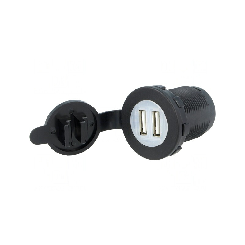 Încărcător Auto USB Dual 12-24V 5V/2,1A | Electronic-mag.ro | Componente Electronice