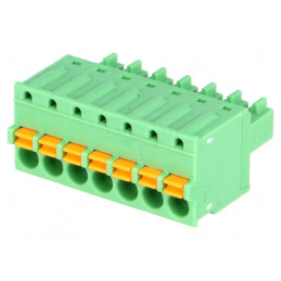 Regletă de conexiuni deconectabilă 7 piste 3,81mm drept mufă | Electronic-mag.ro | Componente Electronice