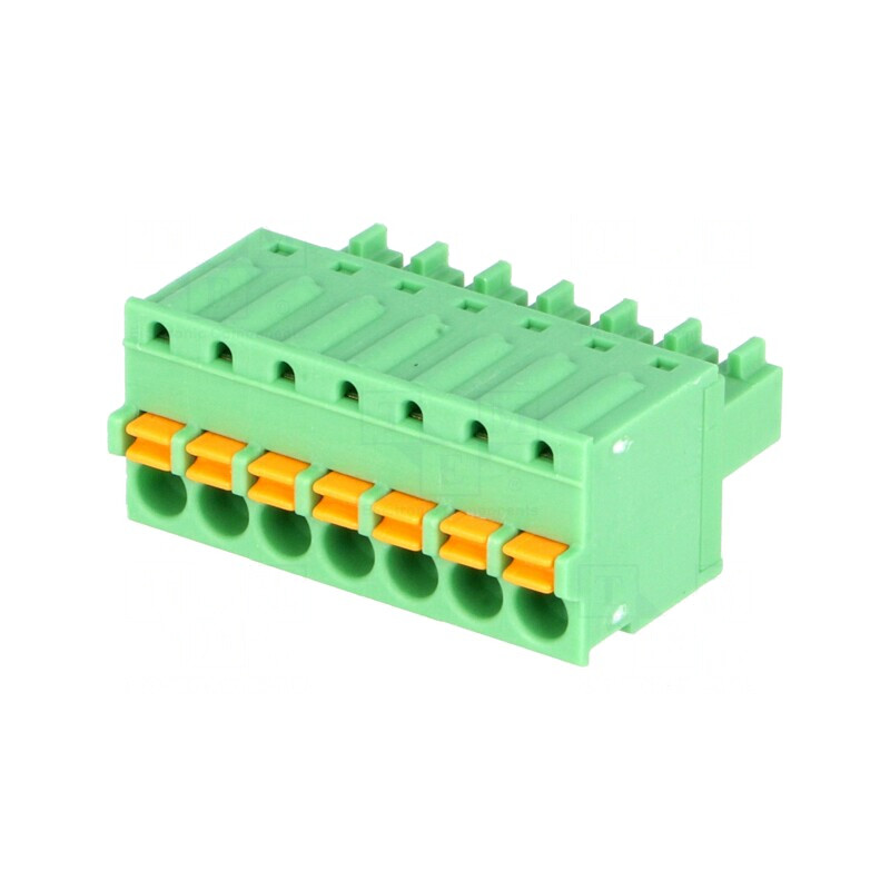 Regletă de conexiuni deconectabilă 7 piste 3,81mm drept mufă | Electronic-mag.ro | Componente Electronice
