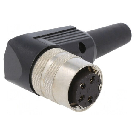 Mufă Mamă M16 Lipire pe Cablu 4 PIN 5A 250V IP40 | Electronic-mag.ro | Componente Electronice