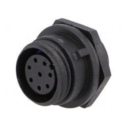 Conector Circular Soclu Mamă 8 PIN IP68 125V | Electronic-mag.ro | Componente Electronice
