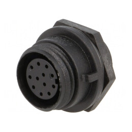 Conector circular soclu mamă 12 pini IP68 50V | Electronic-mag.ro | Componente Electronice