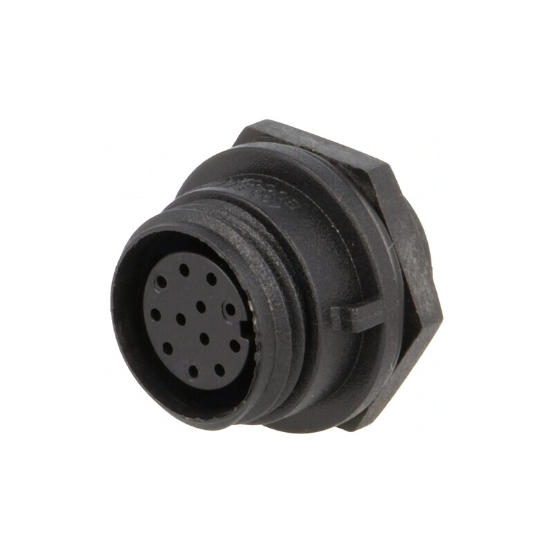 Conector circular soclu mamă 12 pini IP68 50V | Electronic-mag.ro | Componente Electronice