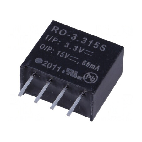 Convertor DC-DC 1W 3V la 15V 66mA | Electronic-mag.ro | Componente Electronice