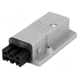 Conector Dreptunghiular Mamă 3-PIN Cositorit IP54 | Electronic-mag.ro | Componente Electronice