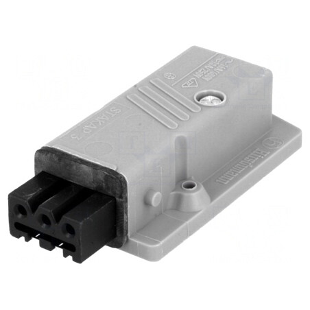 Conector Dreptunghiular Mamă 3-PIN Cositorit IP54 | Electronic-mag.ro | Componente Electronice
