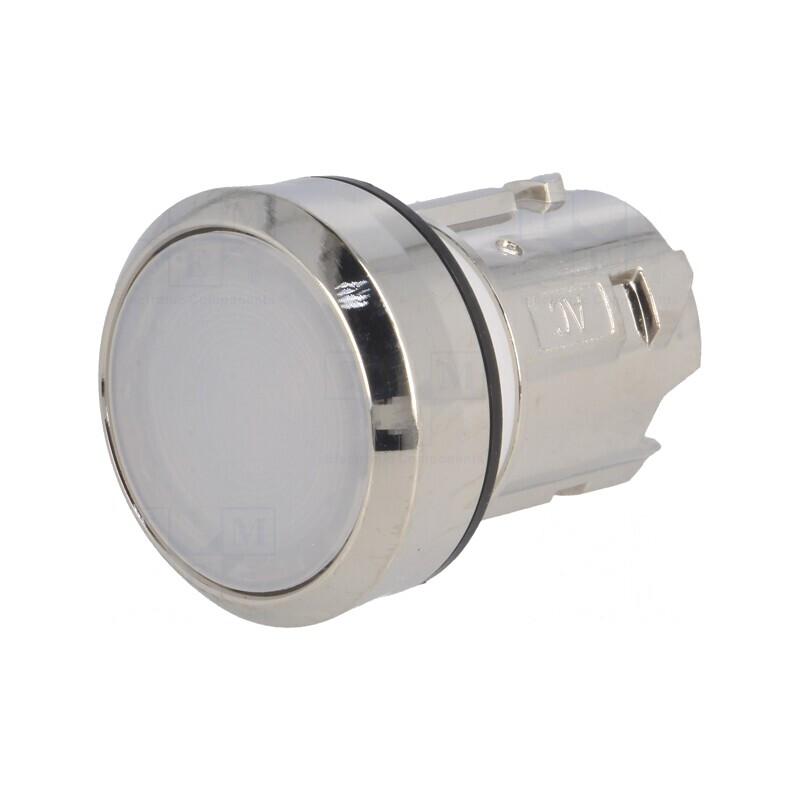 Comutator apăsare 22mm alb IP67 | Electronic-mag.ro | Componente Electronice
