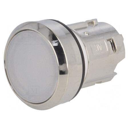 Comutator apăsare 22mm alb IP67 | Electronic-mag.ro | Componente Electronice