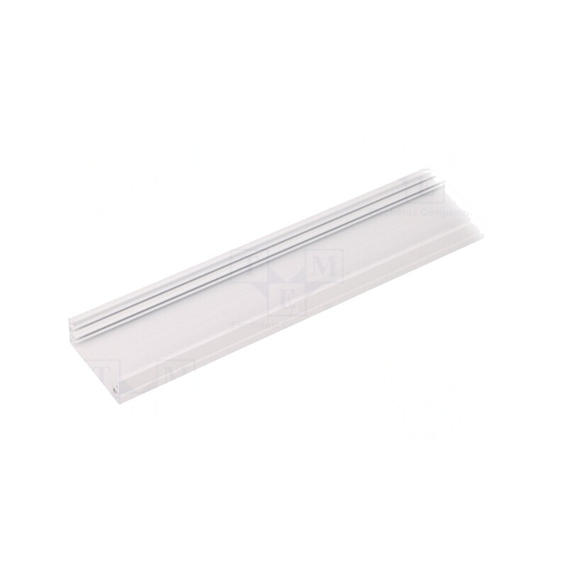 Profil aluminiu pentru module LED albă L 1m WIDE24 de suprafață | Electronic-mag.ro | Componente Electronice