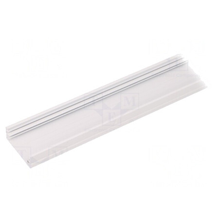 Profil aluminiu pentru module LED albă L 1m WIDE24 de suprafață | Electronic-mag.ro | Componente Electronice