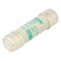 Siguranță Cilindrică Industrială 6A 690VAC | Electronic-mag.ro | Componente Electronice