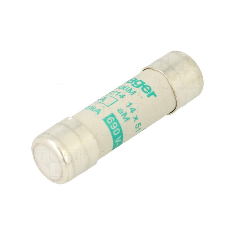 Siguranță Cilindrică Industrială 6A 690VAC | Electronic-mag.ro | Componente Electronice