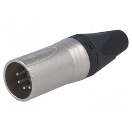 Mufă XLR Tată 5 Pin Drept pe Cablu Contacte Alamă | Electronic-mag.ro | Componente Electronice