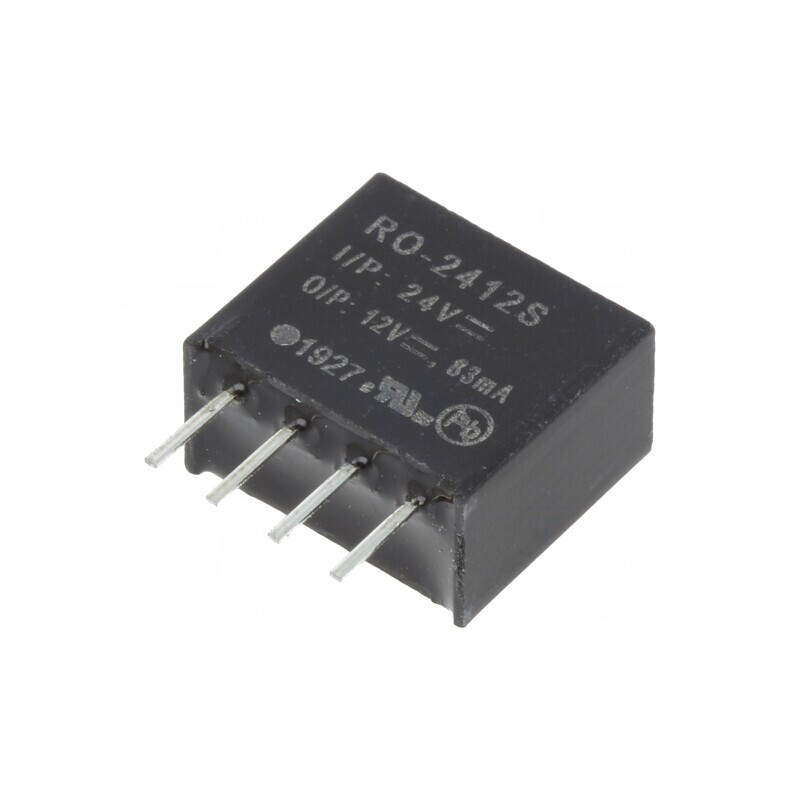 Convertor DC/DC 1W 24V la 12V 83mA | Electronic-mag.ro | Componente Electronice