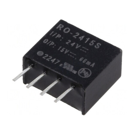 Convertor DC/DC 1W 21.6-26.4V la 15V 66mA | Electronic-mag.ro | Componente Electronice