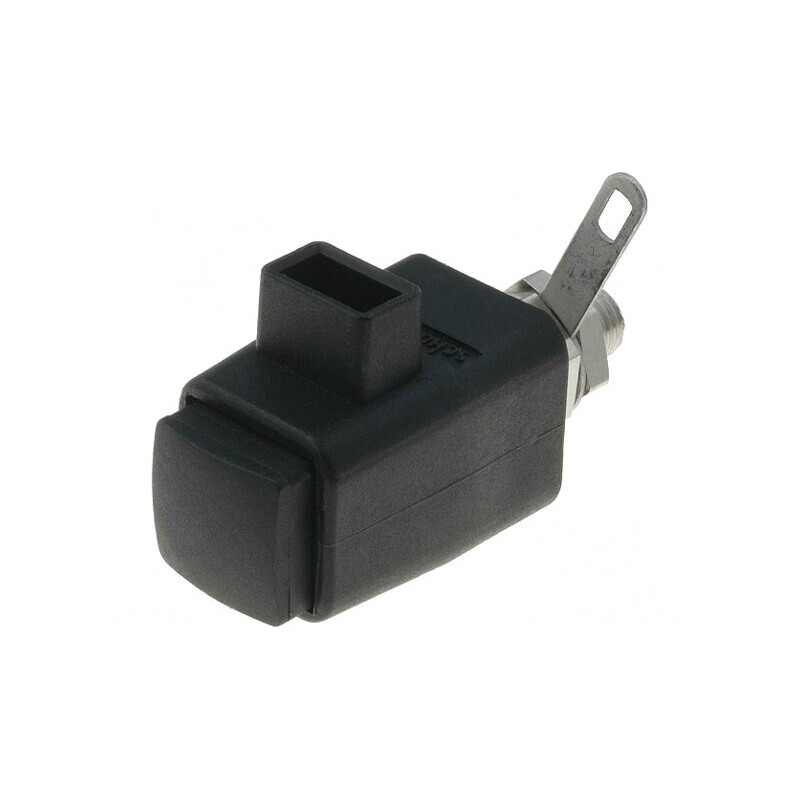 Clemă de laborator neagră 300VDC 16A 29mm | Electronic-mag.ro | Componente Electronice