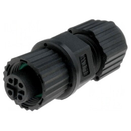 Mufă M12 4 PIN mamă IP68 pe cablu DeviceNet/CANopen | Electronic-mag.ro | Componente Electronice