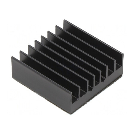 Radiator extrudat cu aripioare BGA negru 27x27mm | Electronic-mag.ro | Componente Electronice