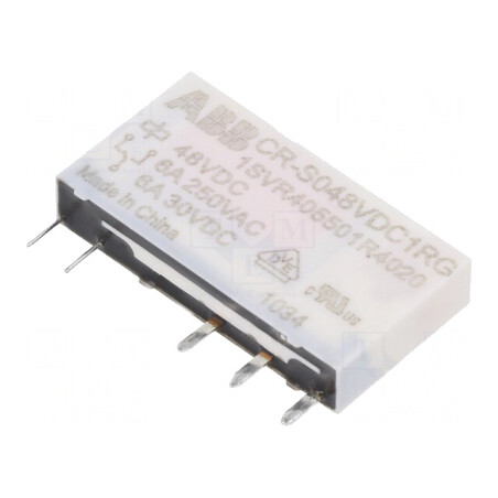 Releu Miniatură SPDT 48VDC THT Serie CR-S | Electronic-mag.ro | Componente Electronice