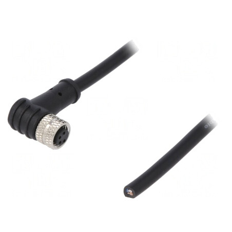 Conector M8 Mamă 4PIN 90° cu Cablu | Electronic-mag.ro | Componente Electronice