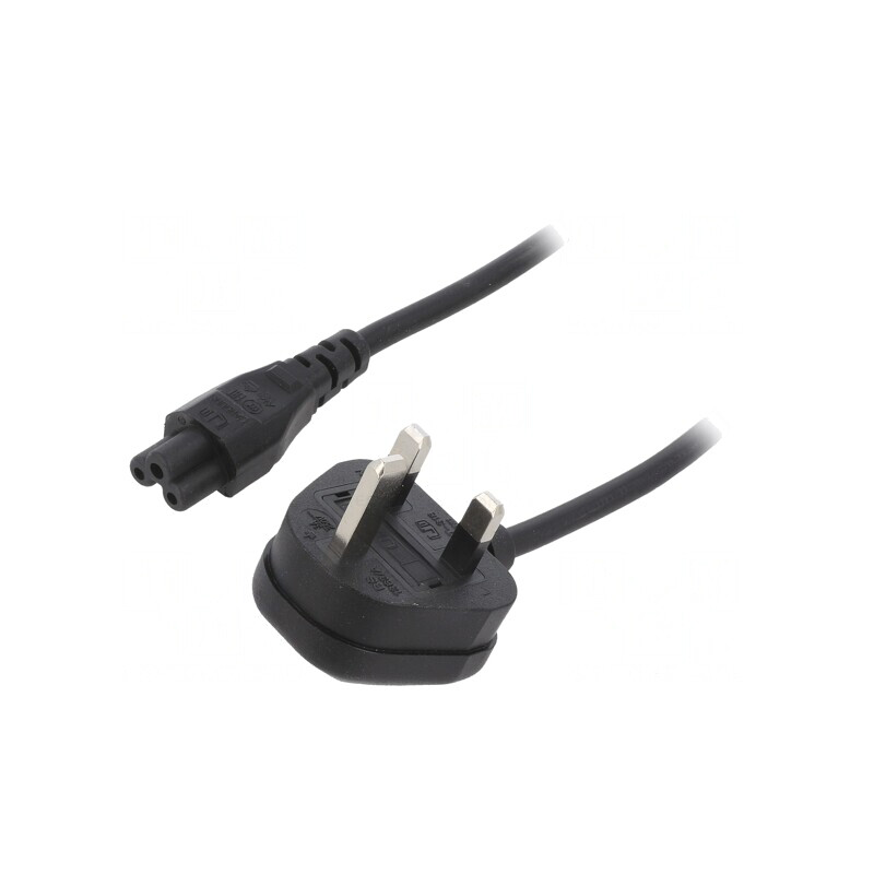 Cablu Alimentare 3x0,75mm2 5m Negru | Electronic-mag.ro | Componente Electronice