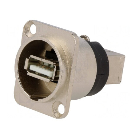 Adaptor USB A la USB B FT USB 2.0 Metalic | Electronic-mag.ro | Componente Electronice