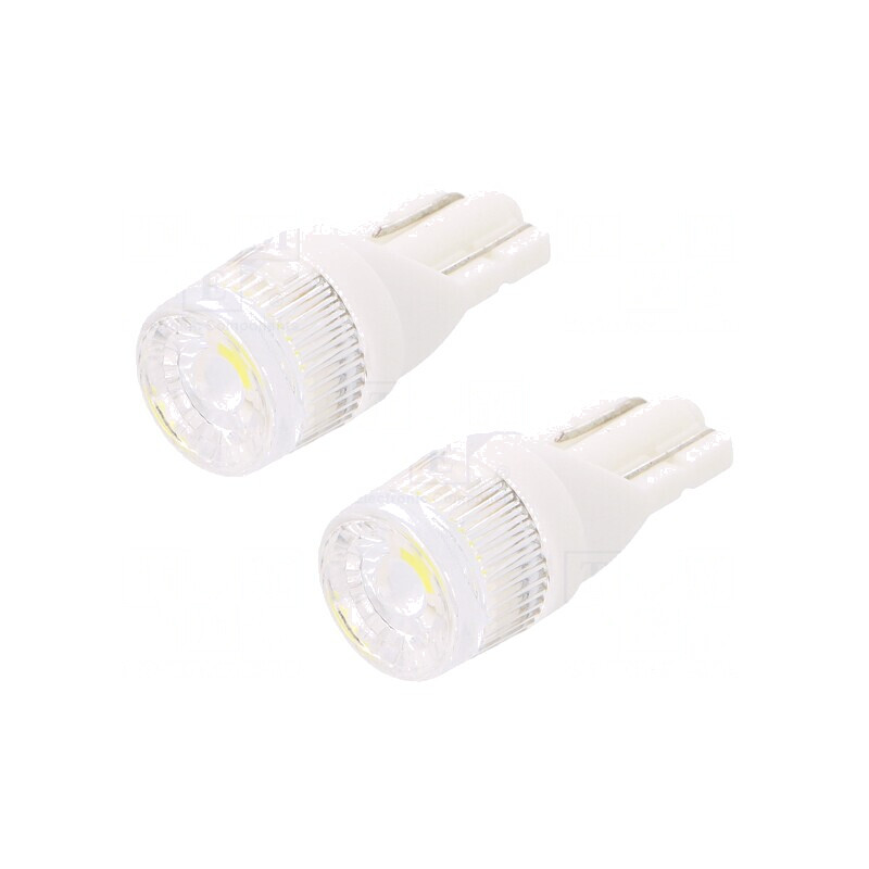 Lampă auto LED T10 albă 12V 1W W5W 25lm | Electronic-mag.ro | Componente Electronice