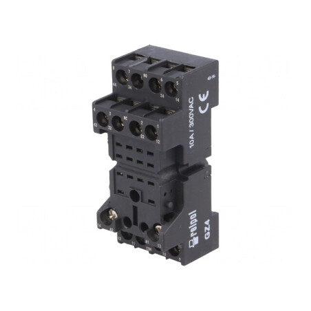 Stativ pentru șină DIN cu cleme și șurub 250VAC 6A | Electronic-mag.ro | Componente Electronice