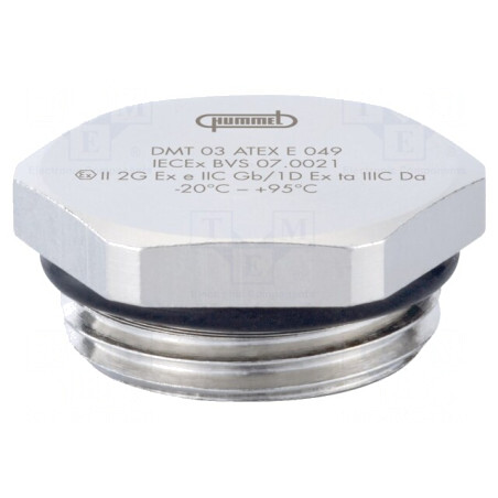 Capac de protecție alamă IP68 M32 1,5 nichel | Electronic-mag.ro | Componente Electronice