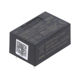 Convertor AC/DC 2W 85-305VAC la 3.3VDC 600mA 68% PCB 4000V | Electronic-mag.ro | Componente Electronice