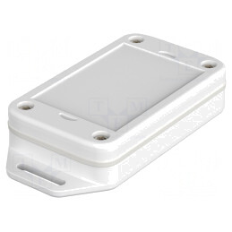 Carcasă universală BoLink albă 42,4mm x 70,4mm x 15,5mm | Electronic-mag.ro | Componente Electronice