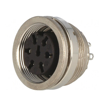 Conector M16 Soclu Mamă 7PIN 5A 300V IP40 0,5mm2 | Electronic-mag.ro | Componente Electronice