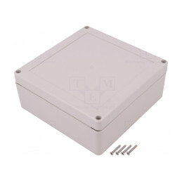 Carcasă Universală 150x150x60mm cu Bucşă din Alamă | Electronic-mag.ro | Componente Electronice