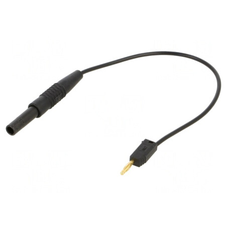 Cabluri de Măsurare 10A Aurite 0,15m PVC Negru | Electronic-mag.ro | Componente Electronice