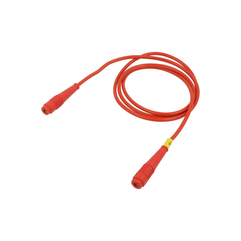 Cablu de măsurare izolat 1m roșu 60VDC 30VAC 32A | Electronic-mag.ro | Componente Electronice